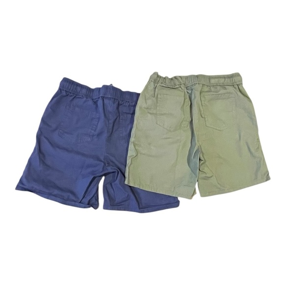 Cat & Jack Blue & Green Shorts Lightweight Elastic Waist 100% Cotton Size: M 7/8 - Picture 2 of 8